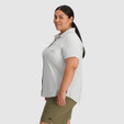 Outdoor Research Astroman Short Sleeve Sun Shirt Plus - Women's - Pebble - on model